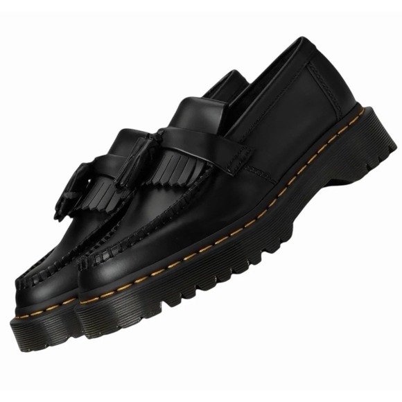 Dr. Martens Adrian Quad Black Platform Loafers Women's 10 Men's 9 New - Picture 6 of 8